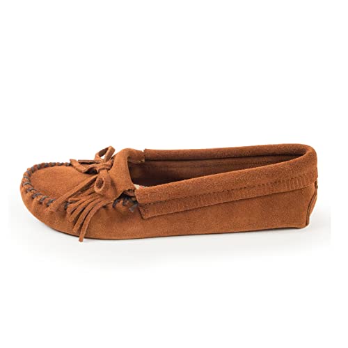 Minnetonka Women's Kilty Suede Softsole Moccasin,Brown,8.5 M US von Minnetonka