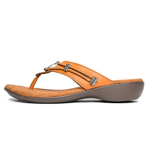 Minnetonka Women's Silverthorne 360 Sandal, Cognac, 8 M von Minnetonka