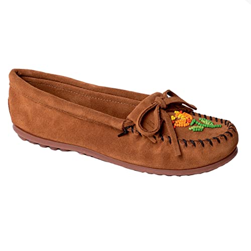 Minnetonka x Lucie Skjefte Damen Ziigwan Waabigwan Moc, Braun, 38.5 EU von Minnetonka