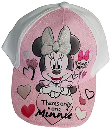 Minnie Disney Maus Kappe Mütze Baseball Cap Motiv There's only one Kinder, Mädchen und Jungen (weiß, 48) von Minnie