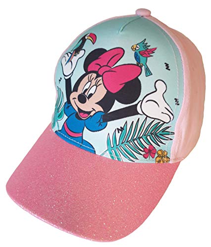 Minnie Mouse Basecap in pink mit Glitzerschirm - Gr. 54 von Disney