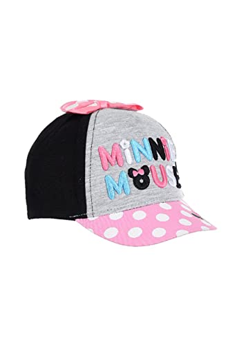 Minnie-Mouse Mädchen Baby Kappe Cap Mütze Hut Schirmmütze (50, Schwarz) von Minnie-Mouse