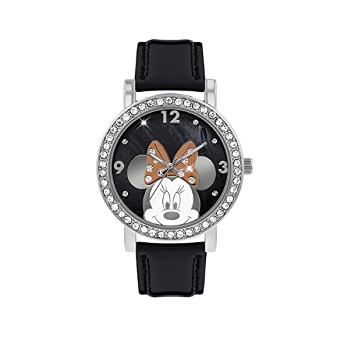 Minnie Maus MN1149 Damen-Armbanduhr, Analog, Quarz, mit Polyurethan-Armband von Minnie