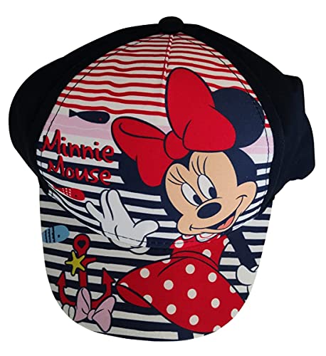 Minnie Maus mit Anker und Wale Kappe Base Cap Mütze Sonnenhut für Kinder, Jungen und Mädchen (Blau, 50) von Minnie