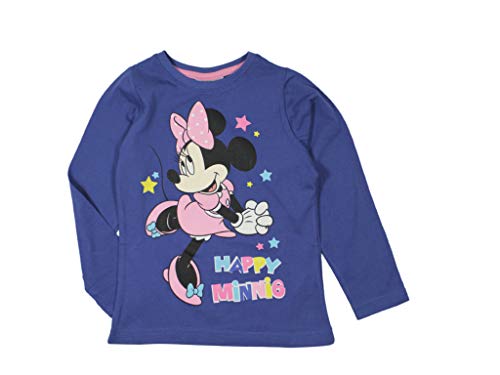 Minnie Mouse Langarmshirt (128, Navy) von Minnie