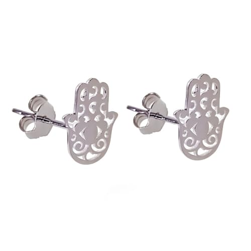 MINOPLATA Ohrringe Hand der Fatima durchbrochen aus 925er Sterlingsilber von Minoplata