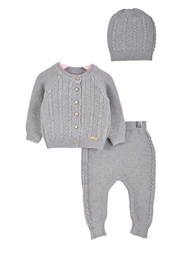 Minora Baby Born Zubehör Kleidung Erstausstattung Winter Hose, Pullover und Mütze Outfit Set für Neugeborene Jungen, Mädchen und Boys von Minora