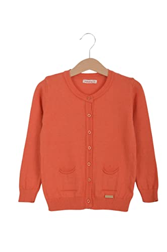 Minora-Kind-Cardigan/Strickjacke-Mix (Lachs_Tasche, 5 Jahre) von Minora