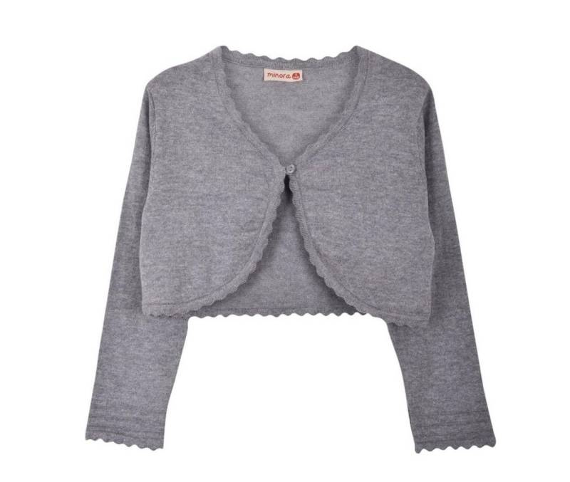 Minora Strickkleid Baby/Kind Bolero Taufweste Strickwaren Mädchen Langarm von Minora