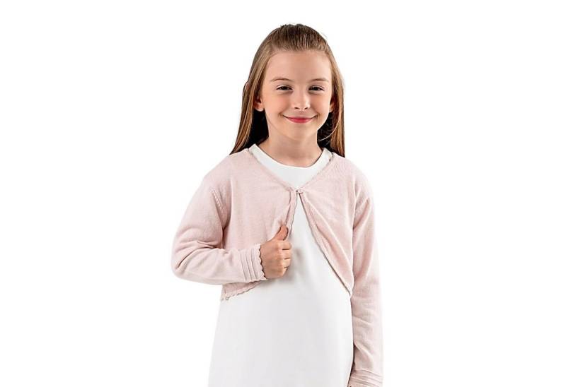 Minora Strickkleid Baby/Kind Bolero Taufweste Strickwaren Mädchen Langarm von Minora