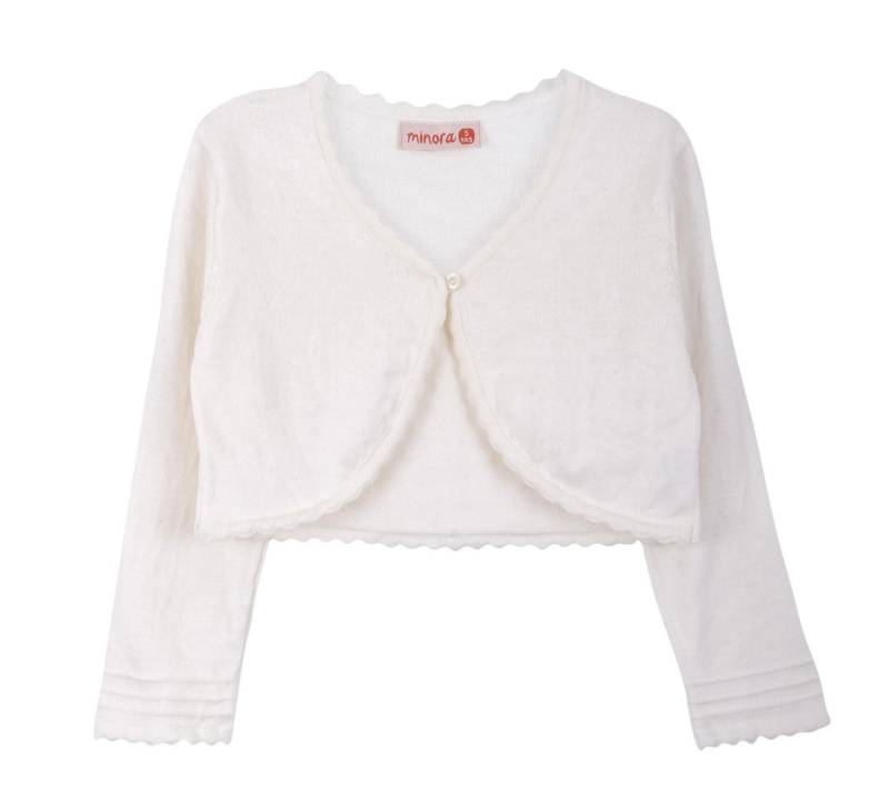 Minora Strickkleid Baby/Kind Bolero Taufweste Strickwaren Mädchen Langarm von Minora