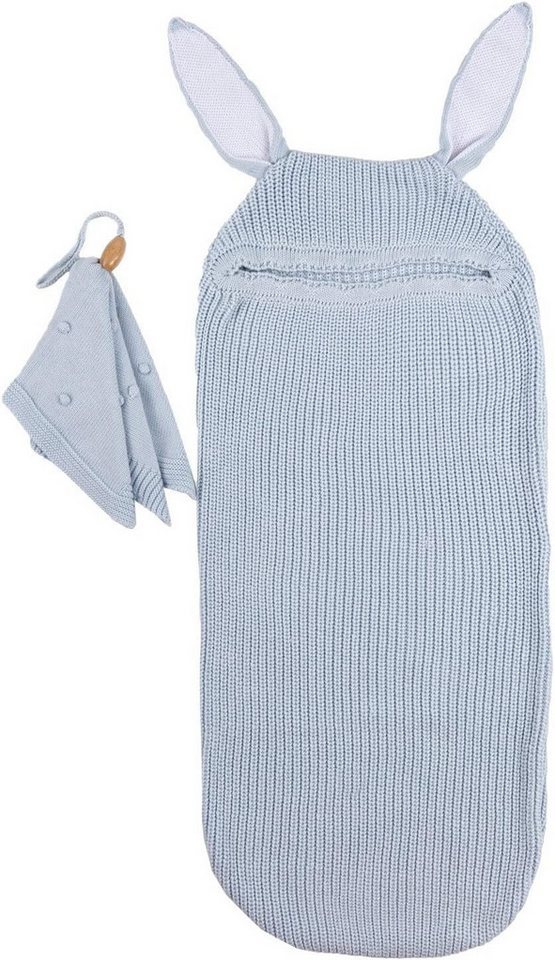 Minora Strickkleid Minora Baby Strickwaren Cocoon Swaddle Set, 0-8 Monate, Neugeborene von Minora