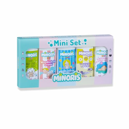 Minoris Willkommens-Baby Pflegeset Geschenkset Reisegröße 5 × 50 ml Travel Set – Bio, Naturkosmetik & Sanfte Pflege für Mutter & Kind | Hypoallergen, Vegan | Für Neugeborene, Leicht & Nicht Fettend Minoris Willkommens-Baby Pflegeset Geschenkset Reisegröße 5 × 50 ml Travel Set – Bio, Naturkosmetik & Sanfte Pflege für Mutter & Kind | Hypoallergen, Vegan | Für Neugeborene, Leicht & Nicht Fettend von Minoris