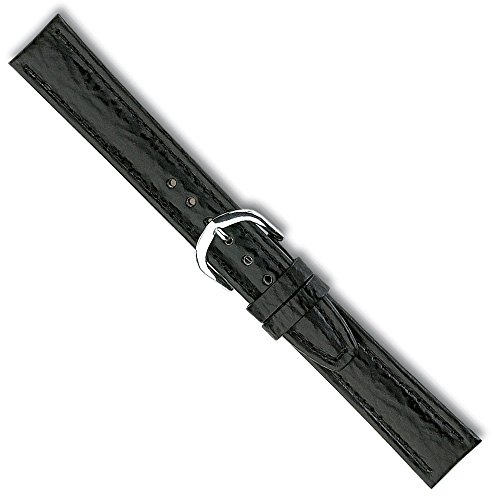 Ersatzband Uhrenarmband Kalbsleder Band Schwarz 26677S, Stegbreite:16mm von Minott