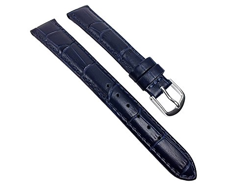 Guinea XL Uhrenarmband Kalbsleder Band Blau 22143S, Anstoß:18 mm von Minott