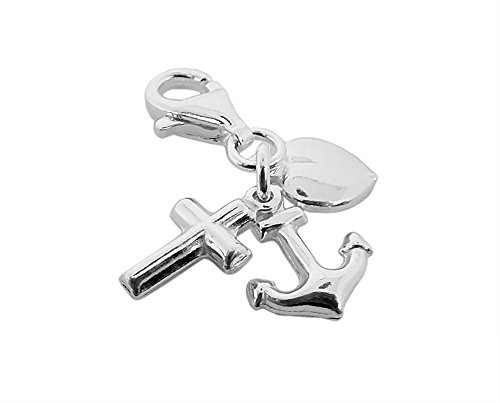 Minott Charms Anhänger Herz Kreuz Anker 925/-Silber CMM039 von Minott