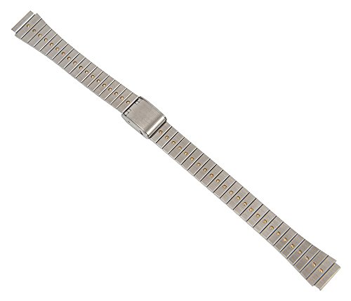 Minott Uhrenarmband Edelstahl Band Bicolor mit Schiebeverschluß 12mm 26884 von Minott