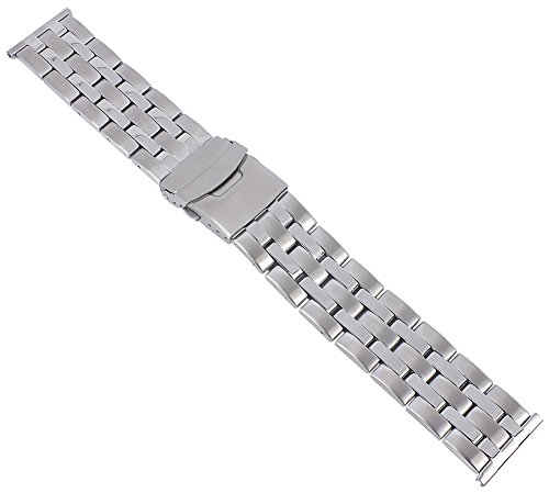 Minott Uhrenarmband Herren Edelstahl Band 24mm silberfarben 29759S von Minott