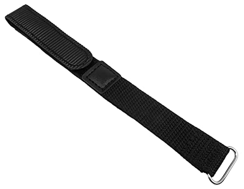 Minott Uhrenarmband Textilband Klettband schwarz 20mm 22868 22870 von Minott