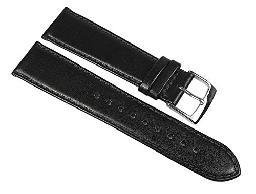 Minott GRAF Uhrenarmband Kalbnappa Band schwarz 22545S, Stegbreite:12mm von Minott