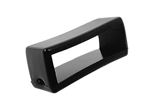 Minott Kunststoffschlaufe PVC-Schlaufe schwarz für Kunststoff-Uhrenarmbänder, Anstoß:16 mm von Minott