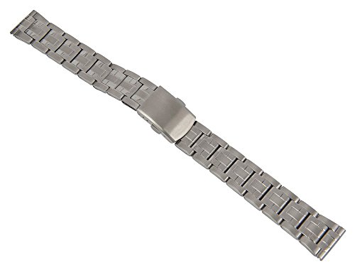 Minott Uhrenarmband Edelstahl Band Silberfarben matt/Hochglanz 26860, Stegbreite:20mm von Minott