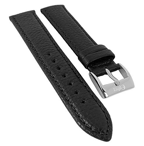 Minott | Uhrenarmband Naturleder, ökologisch gegerbt mit Dermatest-Siegel 29976, Farbe:schwarz, Stegbreite:22mm von Minott