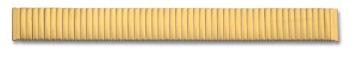 Minott Zugband Ersatzband Edelstahl gelbgoldfarben mattiert gleichlaufend 42232, Stegbreite:20mm von Minott