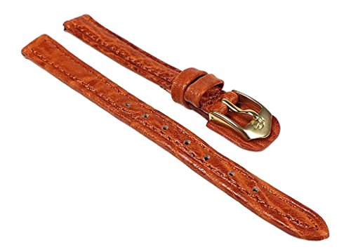 Schok Uhrenarmband Büffelleder Band Orange 24353G, Stegbreite:16mm von Minott