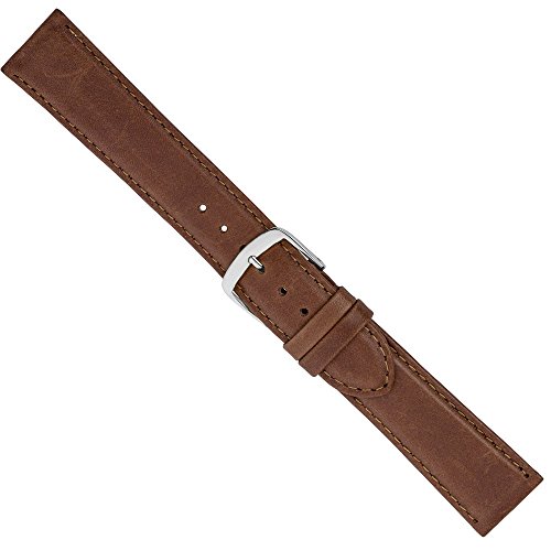 Minott Uhrenarmband Ersatzband Leder Band Braun 26556S, Stegbreite:16mm von Minott