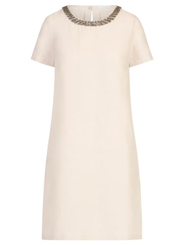 ApartFashion Damen Mint & Mia Midikleid aus hochwertigem Leinen Material mit Klassisch Stil Lässiges Kleid, Sand, 36 von Mint & Mia