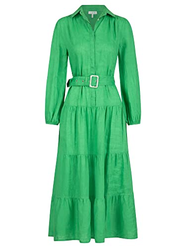 Mint & Mia Damen WEBKLEID LANG Kleid, Green, Normal von Mint & Mia