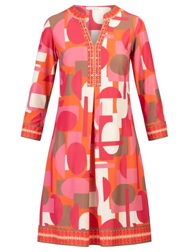 Mint & Mia kurzes Kofferkleid mit Print und Zierborten, pink-Multicolor, 40 von Mint & Mia