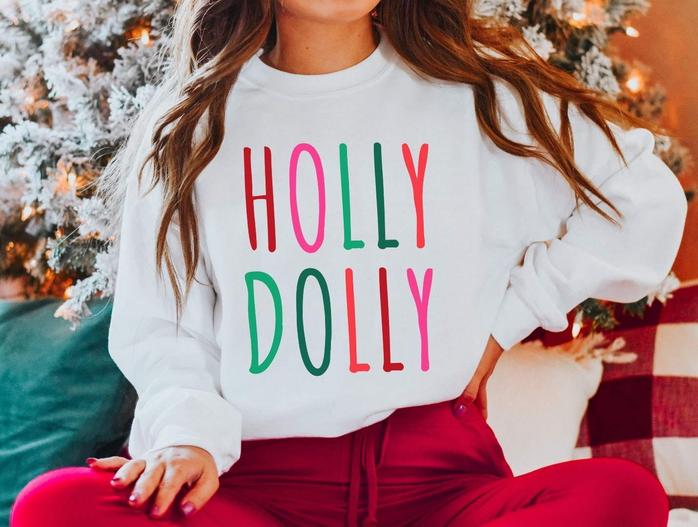 Have A Holly Dolly Christmas Sweatshirt Für Fans Von Country Musik Weihnachten, Unisex Weihnachten von MintTeeApparel