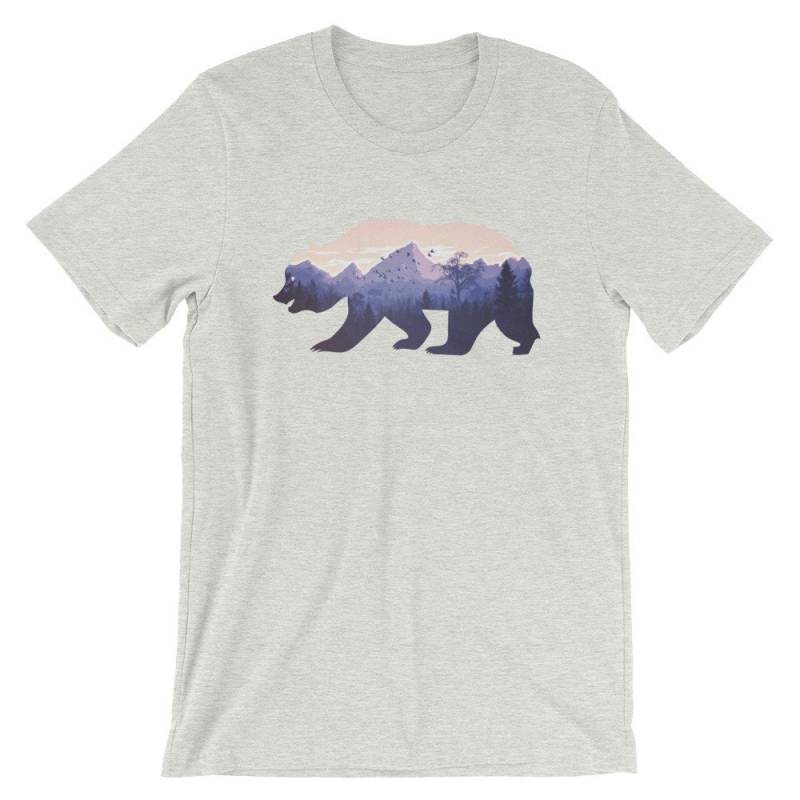 Berg-Landschaft-Shirt | Ourdoors Shirt Wildnis-Shirt Grizzly Bear Wandern Camping-Hemd Geschenk Naturbursche von MintedFresh