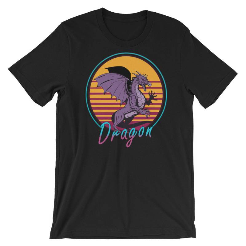 Drachen T-Shirt | Retro-Drachen-Shirt 80Er Jahre Shirt Kleidung Retro-Kleidung Geschenk Retrowave von MintedFresh