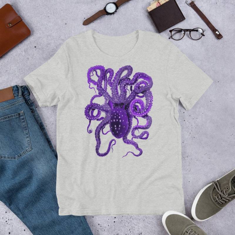 Krake-Shirt | Oktopus-Shirt Tiefsee Tauchen Riesen-Tintenfisch-Shirt Tauch Shirt Meer Monster T-Shirt Geschenk Ozean-Shirt von MintedFresh