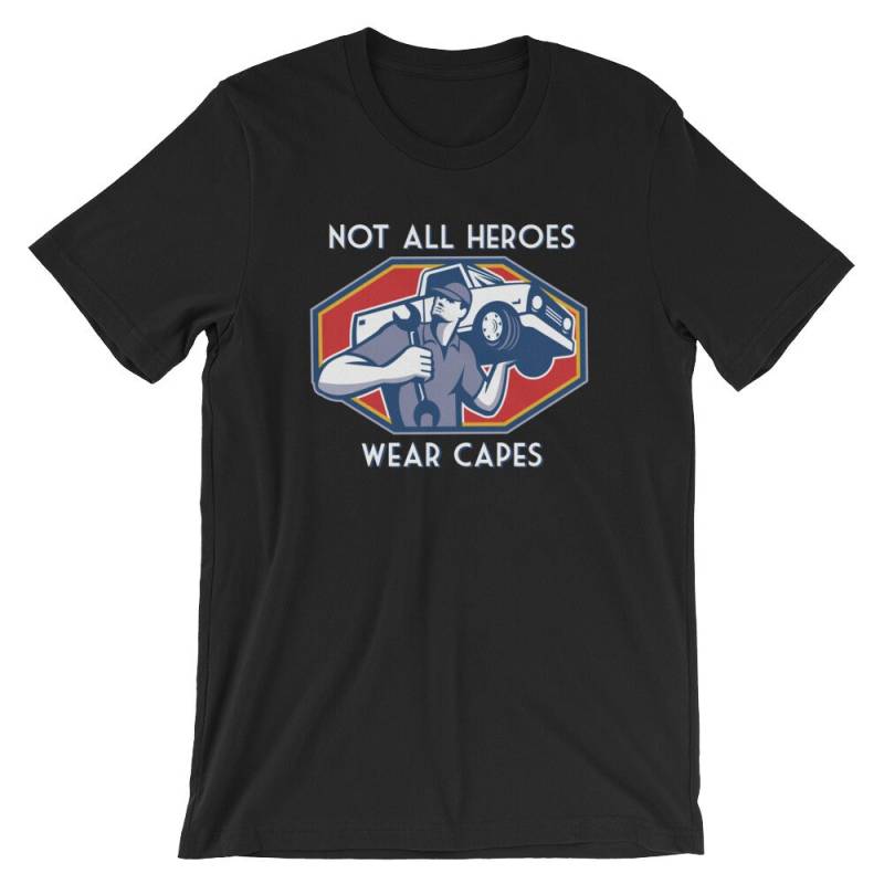 Lustige Mechaniker Shirt | Kfz Geschenk Nicht Alle Helden Tragen Umhänge Auto T-Shirt Witzige Neuheit von MintedFresh