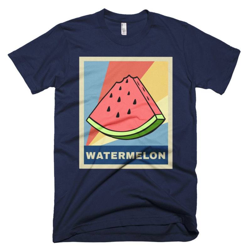 Retro-Wassermelone Scheibe Shirt | Sommer-Shirt Wassermelone Obst Vintage-Shirt Retro-Shirt Retro-Kleidung Wassermelone-T-Shirt von MintedFresh