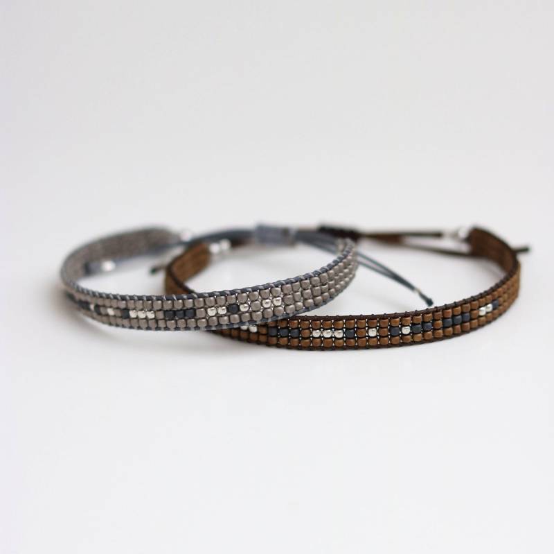 Morse-Code Armband Set Fern Beziehung Geschenk von MintuchiBracelets