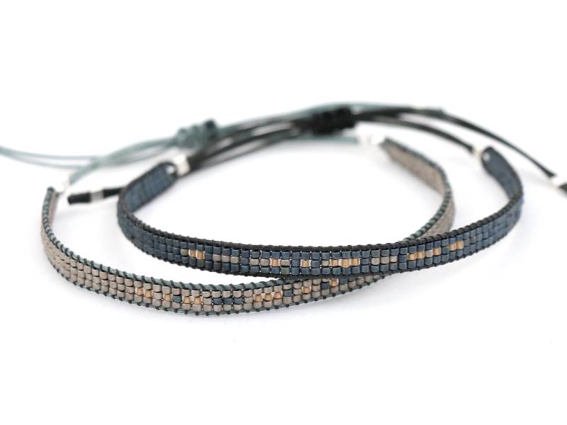 Morse-Code-Armband-Set Für Paare Personalisierter Jubiläumsschmuck von MintuchiBracelets