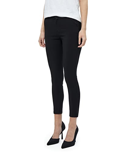 Minus Carma Damen Hose Mitte Tailliert 7/8 Keuchen Größe 36 | Schwarze Hose Damen | Bequeme Damen Hosen Stretch | Chino Hose Damen Mit Enger Passform | Damen Hosen Elegant von Minus