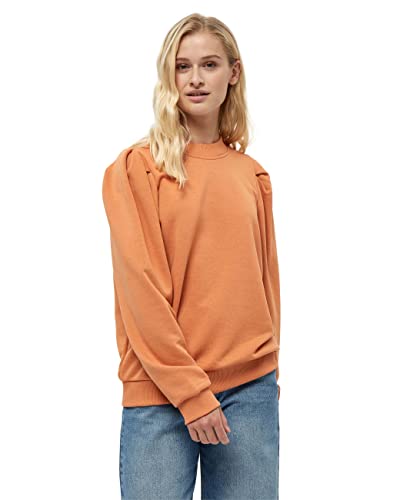 Minus Mika Crew Neck Lange Ärmel Sweat Pullover | Pullover Damen In Orange | Frühling Pulli Damen | Größe M von Minus