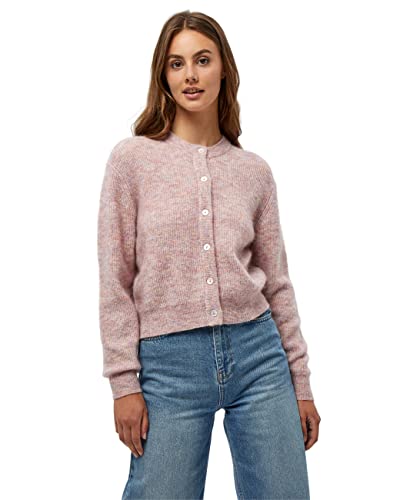 Minus ,Women's ,Alma knit cardigan, 252 Powder rose melange ,XL von Minus