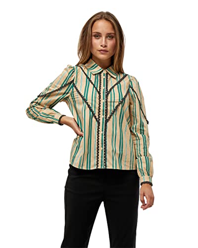 Minus ,Women's ,April Shirt, 9382 Ivy green stripes ,10 von Minus