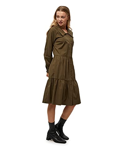 Minus ,Women's ,Delphia Dress, 444 Dark olive ,16 von Minus