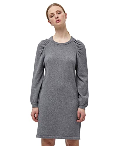 Minus ,Women's ,Lupi knit dress, 112 light grey melange ,XXL von Minus