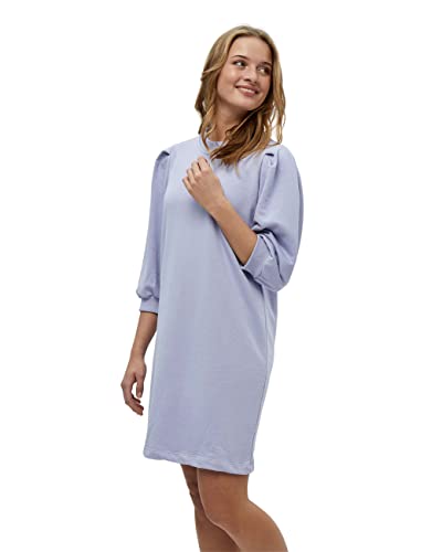 Minus Mika 3/4 Puffärmel Sweat Kleid | Kleid Damen In Violett | Frühling Kleid Damen Elegant | Größe Xxl von Minus