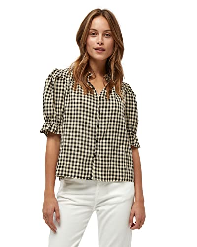 Minus ,Women's ,Roka Blouse, 9349 Nomad sand checked ,10 von Minus