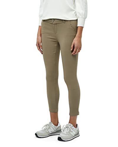 Minus Carma Damen Hose Mitte Tailliert 7/8 Keuchen Größe 34 | Braun Hose Damen | Bequeme Damen Hosen Stretch | Chino Hose Damen Mit Enger Passform | Damen Hosen Elegant von Minus